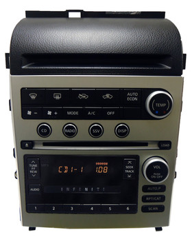 05 06 Infiniti G35 G 35 Radio MP3 MP 3 Stereo 6 Disc CD Changer Player Climate Controls 2005 2006 BLACK