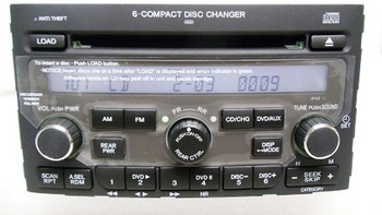 2006- 2008 Honda Pilot Radio and 6  Player