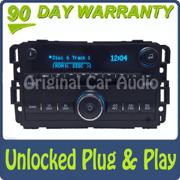 Unlocked 2007 2008 Chevrolet Chevy Impala Monte Carlo OEM AM FM Radio MP3 6 Disc CD Changer Player Stereo Receiver US9
