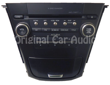 2010-2013 Acura MDX radio 6 CD changer MP3 satellite 2BF1