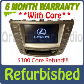 Refurbished 2006 2007 2008 Lexus IS250 IS350 Navigation GPS Monitor Screen with Climate Controls Touch Screen Radio