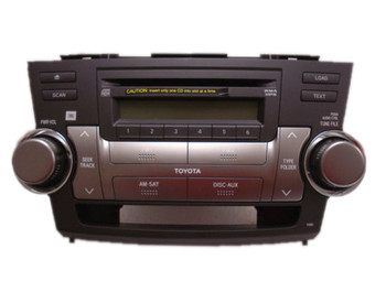 Toyota Highlander Radio MP3 Aux SAT 6 Disc CD Changer 86120-48E60-C0 2008 2009 2010 2011 2012
