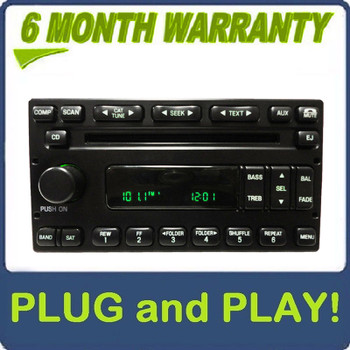 1999 - 2004 Ford Lincoln Mercury OEM Single MP3 CD Player Satellite Radio Receiver