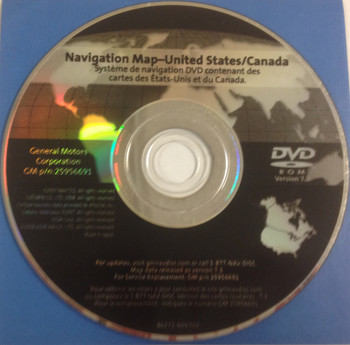 GM Satellite Navigation System CD 25956691 Version 7.3