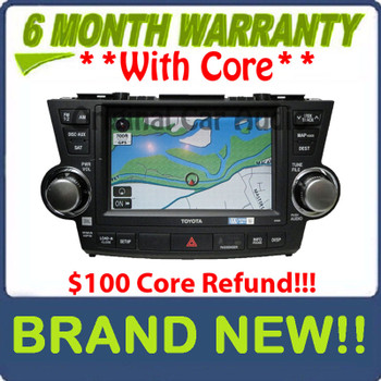 NEW 2011 - 2013 TOYOTA OEM Factory JBL Navigation GPS Radio XM AM FM MP3 CD Player E7033