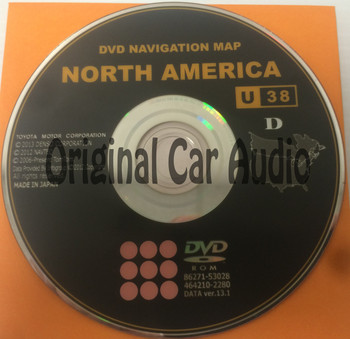 Toyota Lexus Navigation Map DVD 86271-53028 DATA Ver. 13.1 U38