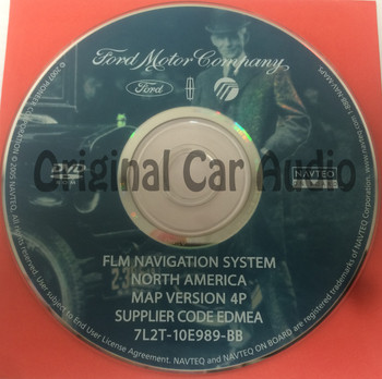 Ford Lincoln Mercury Navigation System GPS DVD Drive Disc 7L2T-10E989-BB Map Release 4P