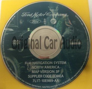 Ford Lincoln Mercury Navigation System GPS DVD Drive Disc 7L1T-10E989-AA Map Release 3P