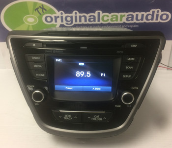 2014 2015 2016 Hyundai Elantra OEM AM FM MP3 Bluetooth Sat Radio Touch Screen