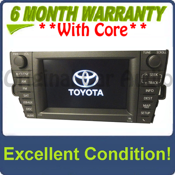 2013 2014 Toyota Prius OEM Navigation GPS 4 Disc Changer Receiver AM FM Radio MP3 CD Player E7040, 86100-47240