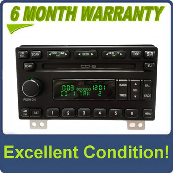 2004 2005 2006 FORD Mustang Explorer Expedition Mountaineer OEM Radio Satellite XM SIRIUS Stereo 6 Disc Changer CD Player