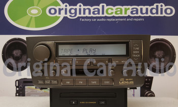 2004 - 2006 LEXUS LS430 Satellite XM Cassette Tape Player 6 Disc Changer Stereo P6811 OEM