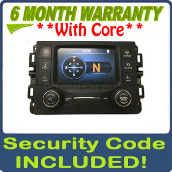 2013 2014 2015 2016 Dodge Ram Truck Uconnect Multi Media Radio Bluetooth VP2 RA2 Short Block