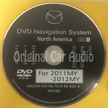 2009 2010 2011 Mazda OEM DVD Navigation System Disc A TE69