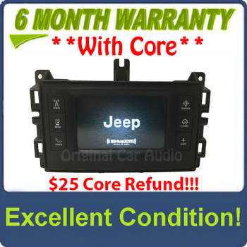 2014 - 2016 Jeep Grand Cherokee OEM VP2 5" Touch Screen AM FM SAT Radio Receiver