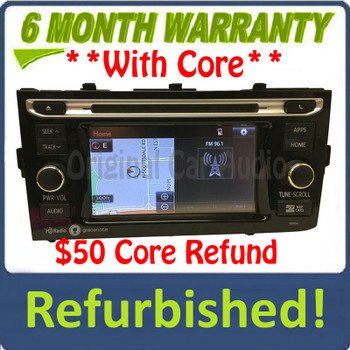Refurbished 2015 - 2016 Toyota Prius C OEM Touch Screen Gracenote Navigation HD Radio Receiver