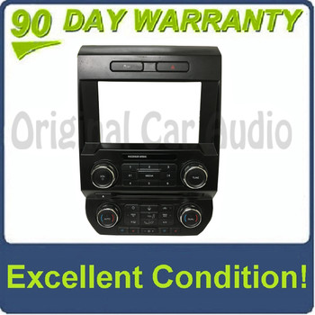 2015 - 2017 Ford F150 OEM 8" Touch Screen Radio Control Dual Climate Control Faceplate Bezel ONLY