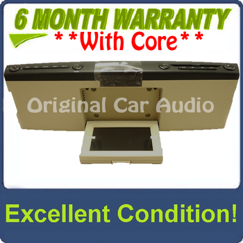 2007 - 2010 Ford Explorer Edge F150 OEM Overhead RSE Rear Seat DVD Player Display Assembly BLACK/TAN