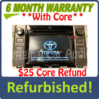 Refurbished 2014 - 2019 TOYOTA TUNDRA JBL OEM Radio CD Player GPS NAVIGATION XM BLUETOOTH Touch Screen