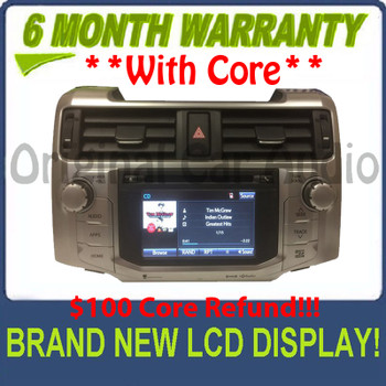 New Screen 2014 2015 2016 Toyota 4Runner OEM Navigation GPS LCD Touch Screen Bluetooth HD XM Radio AM FM 510139