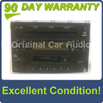 2003 - 2007 Nissan 350Z OEM AM FM Radio Tape Cassette CD Player Receiver with Aux Port CR10B