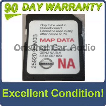 2014 - 2018 Nissan OEM NAVTEQ BOSCH Navigation Map SD Card