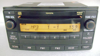 Toyota FJ Cruiser AUX MP3 CD Radio 86120-35400 2007 2008 2009