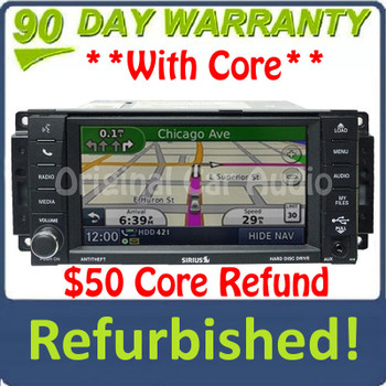 Refurbished 2007 - 2013 JEEP DODGE CHRYSLER MyGig RHB Navigation GPS Radio Stereo AM FM CD Player