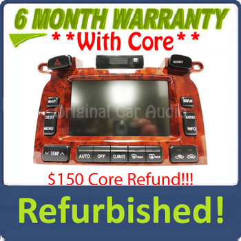 Refurbished Toyota Highlander navigation GPS display screen monitor OEM