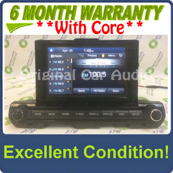 2016 - 2018 Hyundai Elantra OEM AM FM SAT Bluetooth Touch Screen Display 2016 - 2018 Hyundai Elantra OEM AM FM SAT Bluetooth Touch Screen Display