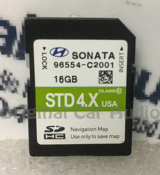 2015 - 2017 Hyundai Sonata OEM Navigation Maps Factory SD Card STD 4.X Ver. 8.5
