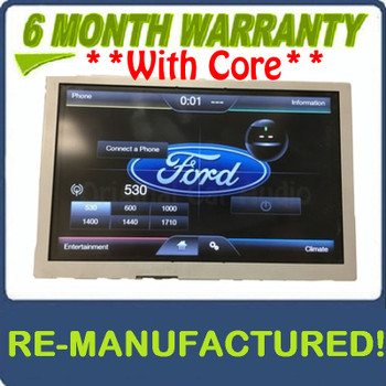 Remanufactured 2015 - 2018 Ford Edge OEM 8 Inch Factory Touch Screen Display Screen