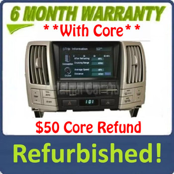 Refurbished 2005 Lexus RX330 OEM Navigation Information Touch Screen Display Screen