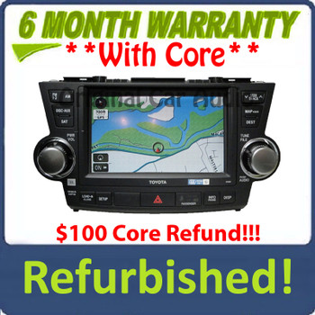 Refurbished TOYOTA Factory JBL Navigation Radio XM MP3 and CD Player