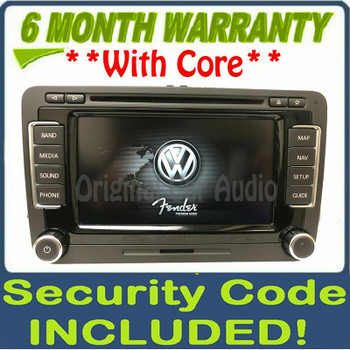 2010 - 2015 Volkswagen VW Jetta Passat OEM Fender Premium Sound RNS-510 Navigation GPS Touch Screen Radio Receiver (Blemishes)