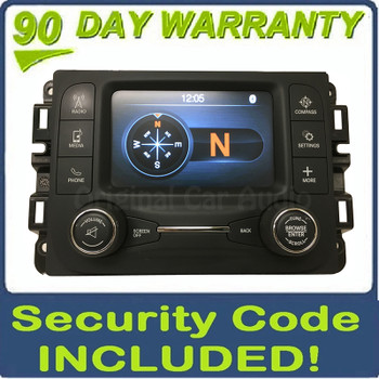 2015 - 2016 Jeep Cherokee OEM Uconnect Multimedia Bluetooth Radio VP2 RA2 Short Block