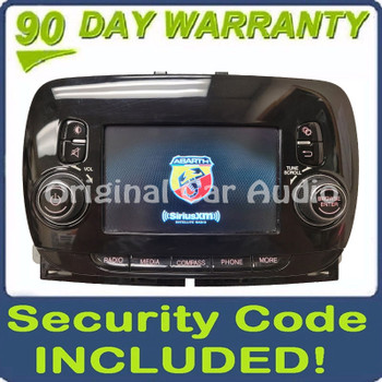 2017 - 2019 Fiat 500 OEM AM FM XM 5" Uconnect Touchscreen VP2 Radio