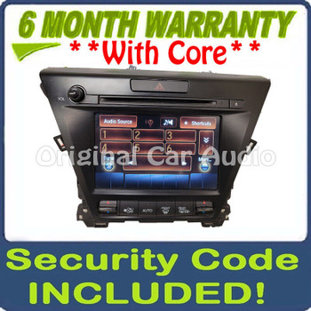 2016 - 2017 Acura MDX OEM Single CD AM FM Touch Screen Media Radio Receiver