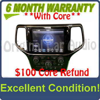 2018 - 2019 Jeep Grand Cherokee OEM AC Climate Control Radio Touchscreen
