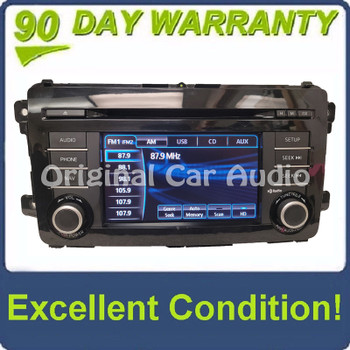 2013 - 2015 Mazda CX-9 OEM AM FM Single CD 6 Speaker Navigation HD Radio