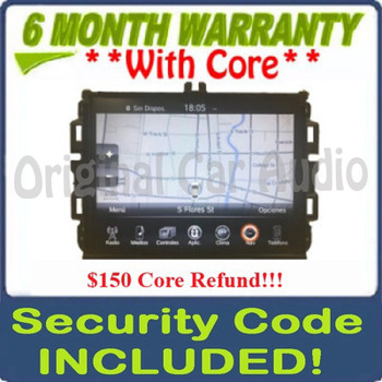 2016 - 2017 Dodge Jeep Ram OEM Media UConnect Touch Screen Receiver Mexico Only