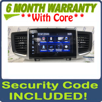 2017 2018 Honda Ridgeline Rtle Radio Am Fm Cd Player 39540-T6z-a41 (Navigation)