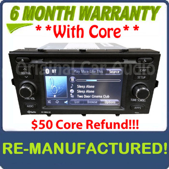Reman New Screen Toyota Prius C 100023 Navigation GPS Radio CD Player OEM