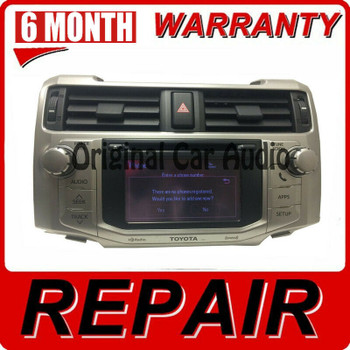 REPAIR 2010 - 2016 Toyota 4Runner OEM Radio Touch Screen Replacement Repair Only