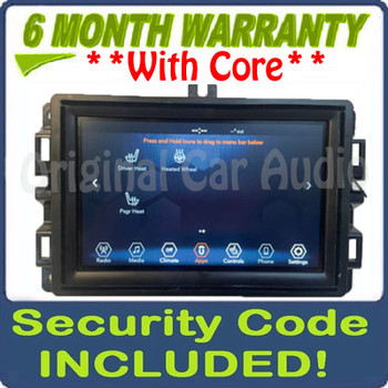 2017 - 2020 Jeep Cherokee OEM  7' Inch Display Screen AM FM Radio Receiver