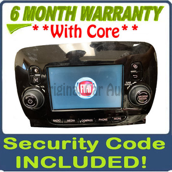 2016 - 2019 Fiat 500 OEM Radio Receiver VP2 AM FM Multi Media