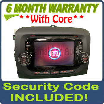 2014 - 2015 Fiat 500 OEM 330 VP2 NAFTA U Connect AM FM Multi Media Radio Receiver