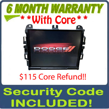 2016 - 2018 Dodge Durango OEM UConnect 8.4 VP4 NA Multi Media Touch Screen Navigation Radio Receiver Display