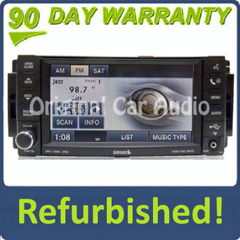 Refurbished 2007 - 2009 2010 Chrysler Jeep Dodge Low-Speed REN MyGig SAT AUX Radio CD DVD Player REN