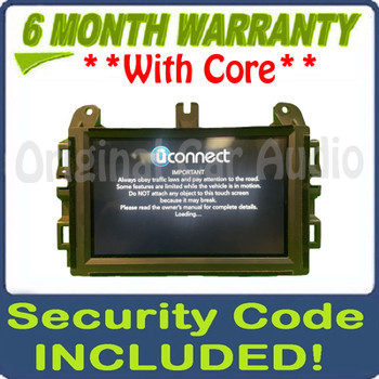 2018 - 2020 Dodge Durango OEM VP2_7 WD NA 7" UConnect Multimedia AM FM Multi Media Radio Receiver